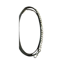 Load image into Gallery viewer, Henri de Rivel Pro Collection Leather Lead with 24" Solid Brass Chain