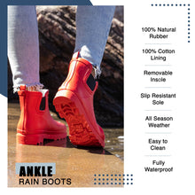 Load image into Gallery viewer, 🎁NORTY Womens Rain Boots Navy