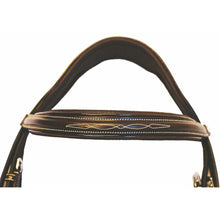 Load image into Gallery viewer, Henri de Rivel Pro Mono Crown Fancy Bridle with Patent Leather Piping and Laced Reins