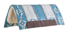 Load image into Gallery viewer, Wool Blend Blanket Top Saddle Pad with Wear Leathers