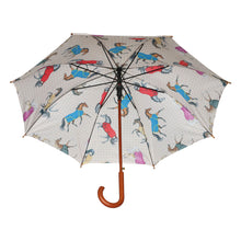 Load image into Gallery viewer, AWST Int'l Lila Umbrella-Horses in Blankets