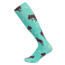 Load image into Gallery viewer, AWST Int'l Lila Bucking Horses Socks