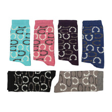 Load image into Gallery viewer, AWST Int'l Lucky Horseshoes Socks 6 pack