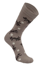 Load image into Gallery viewer, AWST Int'l Lila Bucking Horses Socks 6-pack