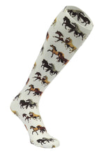 Load image into Gallery viewer, AWST Int'l Lila Horse Pairs Socks- 3 pack