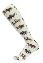 Load image into Gallery viewer, AWST Int'l Lila Horse Pairs Socks- 3 pack