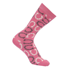 Load image into Gallery viewer, AWST Int'l Lucky Horseshoes Socks 6 pack