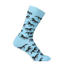 Load image into Gallery viewer, AWST Int'l Ladies "Lila" Galloping Horses Crew Socks- 6 Pack