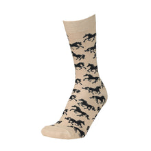 Load image into Gallery viewer, AWST Int'l Ladies "Lila" Galloping Horses Crew Socks- 6 Pack