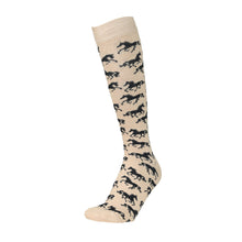 Load image into Gallery viewer, AWST Int'l Ladies "Lila" Galloping Horses Knee Socks - 6 Pack