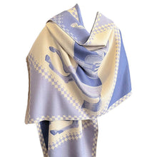 Load image into Gallery viewer, AWST Int'l Horses in Blankets Acrylic Cashmere Scarf
