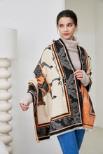 Load image into Gallery viewer, AWST Int'l Baroque Horses Acrylic Cashmere Scarf