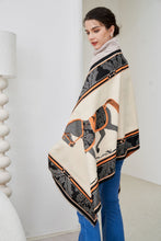Load image into Gallery viewer, AWST Int'l Baroque Horses Acrylic Cashmere Scarf
