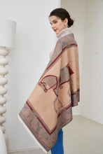 Load image into Gallery viewer, AWST Int'l Baroque Horses Acrylic Cashmere Scarf