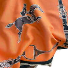 Load image into Gallery viewer, AWST Int'l Hunter Horses Acrylic Cashmere Scarf