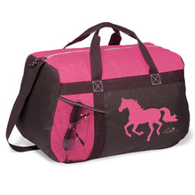 Load image into Gallery viewer, AWST Int “Lila” Galloping Horse Duffle Bag