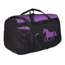 Load image into Gallery viewer, AWST Int “Lila” Galloping Horse Duffle Bag