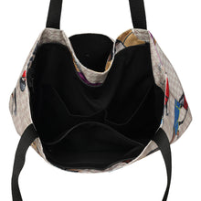 Load image into Gallery viewer, AWST Int'l Lila Horses in Blankets Tote Bag