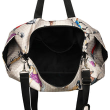 Load image into Gallery viewer, AWST Int'l Lila Horses in Blankets Gear Bag