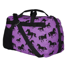Load image into Gallery viewer, AWST Int'l Lila Silhouette Horse Duffle