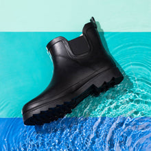 Load image into Gallery viewer, NORTY Womens 6" Ankle Rain Boots 39971 Matte Black