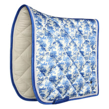 Load image into Gallery viewer, Dapplebay Equestrian Toile Dressage Saddle Pad-Blue/White