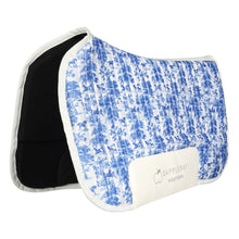 Load image into Gallery viewer, Dapplebay Equestrian Toile Western Saddle Pad-Blue/White