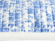 Load image into Gallery viewer, Dapplebay Equestrian Toile Western Saddle Pad-Blue/White