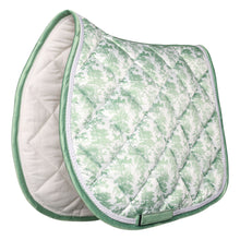 Load image into Gallery viewer, Dapplebay Equestrian Toile Pony Saddle Pad-Green/White