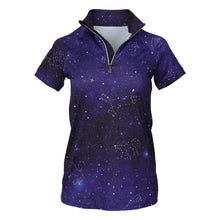 Load image into Gallery viewer, Dapplebay Constellation 1/4 Zip Light Riding Top-Short Sleeve