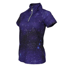 Load image into Gallery viewer, Dapplebay Constellation 1/4 Zip Light Riding Top-Short Sleeve