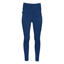 Load image into Gallery viewer, Dapplebay Kids Equestrian Toile Essential Tights-Bright Navy