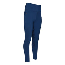 Load image into Gallery viewer, Dapplebay Kids Equestrian Toile Essential Tights-Bright Navy