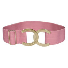 Load image into Gallery viewer, Dapplebay Horse Shoe Elastic Belt-Light Pink