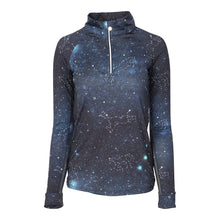 Load image into Gallery viewer, Dapplebay Midnight Constellation Ladies 1/4 Zip Riding Top
