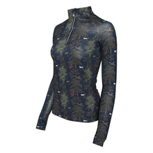 Load image into Gallery viewer, Dapplebay Autumn Toile 1/4 Zip Riding Top