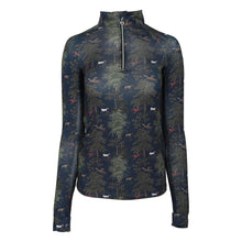 Load image into Gallery viewer, Dapplebay Autumn Toile 1/4 Zip Riding Top