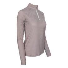 Load image into Gallery viewer, Dapplebay Stripe 1/4 Zip Riding Top