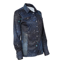Load image into Gallery viewer, Dapplebay Midnight Constellation Western Top