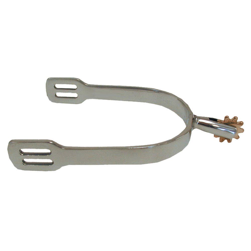 Coronet Ladies Dressage Brass Rowel Spurs - 1-3/8", 35mm