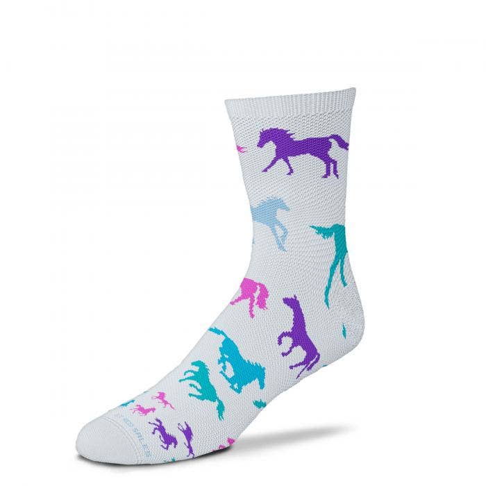 G.T Reid Youth Socks - Neon Horses