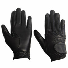 Load image into Gallery viewer, TuffRider Children's Stretch Leather Riding Gloves