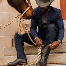 Load image into Gallery viewer, TuffRider Men's El Paso Leather Embroidered Round Toe Western Boots