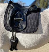 Load image into Gallery viewer, Ergonomics Spur Saver Dressage Girth with Buckle Guards
