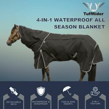 Load image into Gallery viewer, TuffRider All Season Ripstop Turnout Blanket