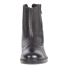 Load image into Gallery viewer, Daisy Clipper Children's Side Zipper Premium Leather Paddock Boots Horse Riding Boots, Black