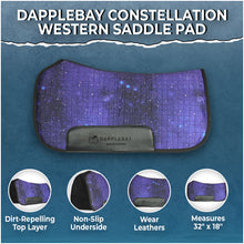 Load image into Gallery viewer, Dapplebay Constellation Western Saddle Pad