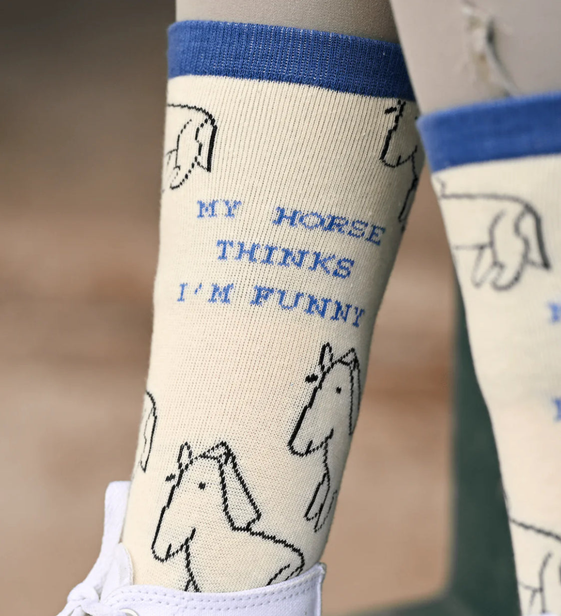 Dreamers&Schemers Knit Crew Socks “I’m Funny”