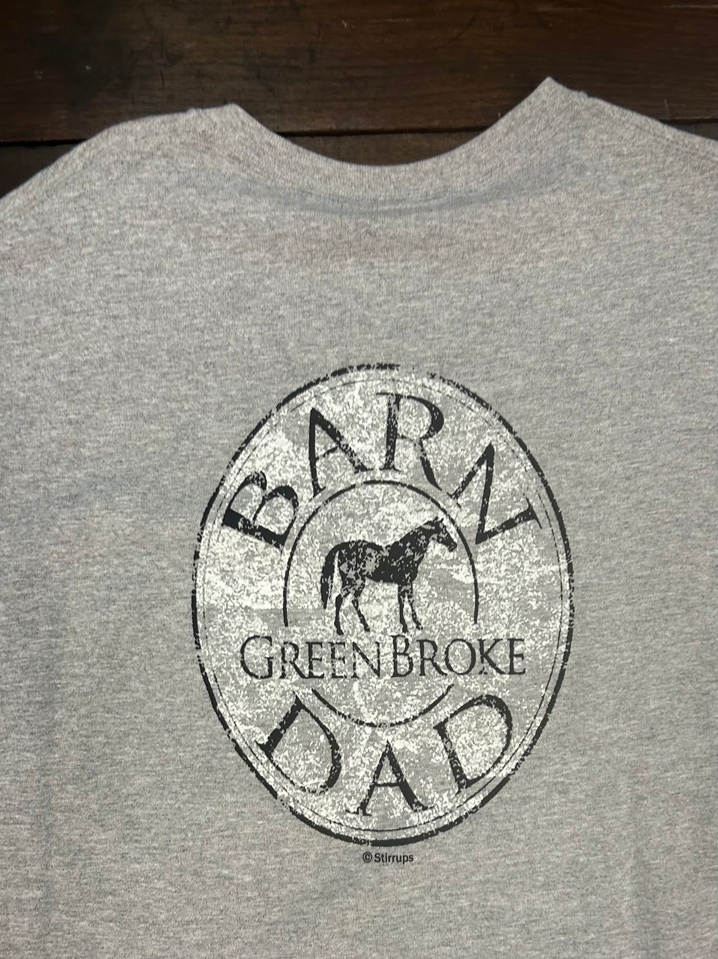 527 Stirrups Barn Dad T-shirt