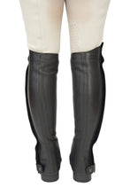 Load image into Gallery viewer, Grand Prix LC Italian Full Leather Half Chaps, Black